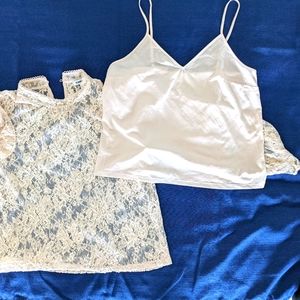 Express, long sleeves, lace blouse.